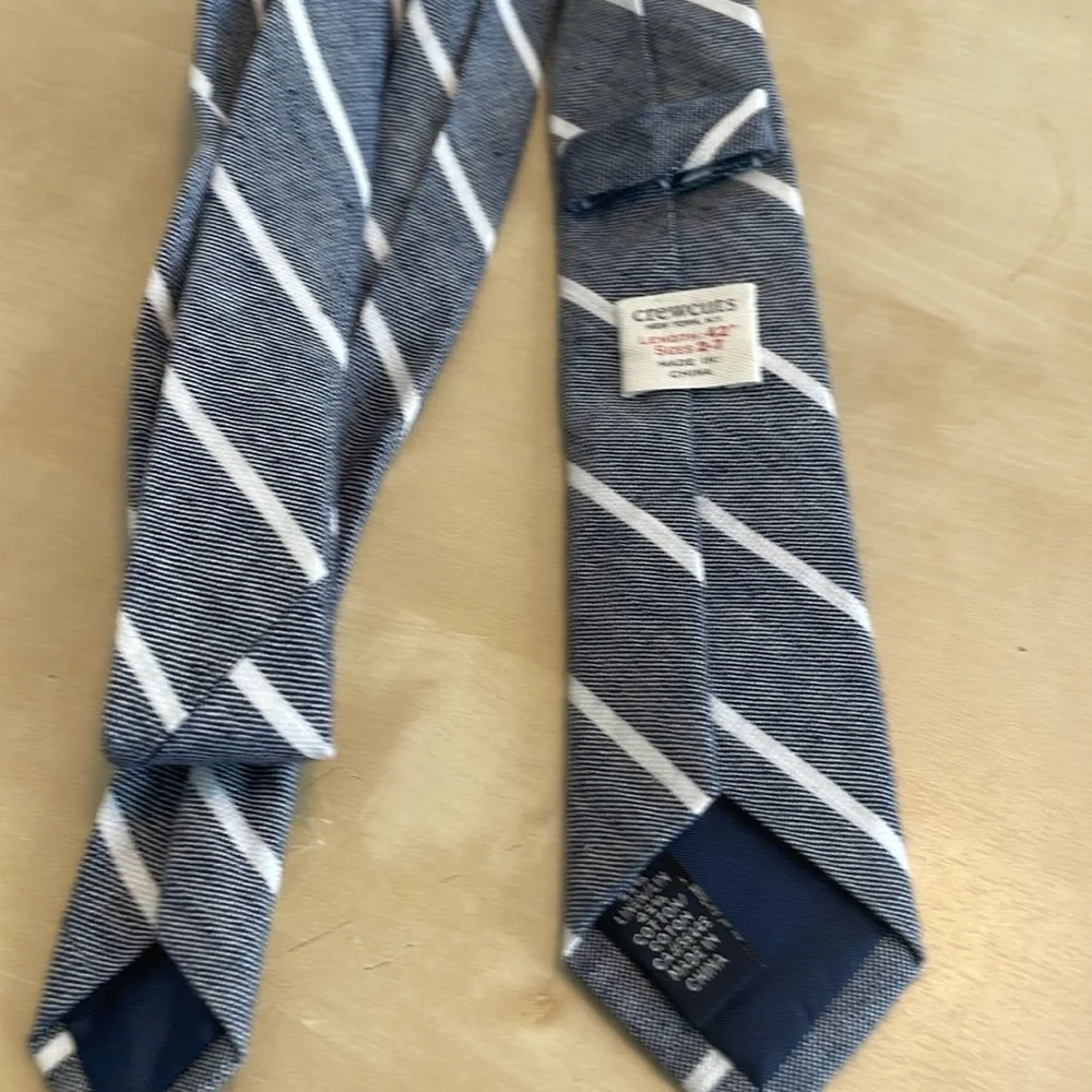 Crewcuts boys navy & white striped tie, sizes 2-7, 42”